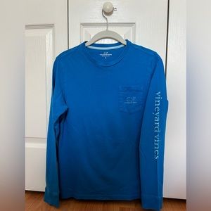 Vineyard Vines Kids Long-Sleeve Vintage Whale Pocket Tee